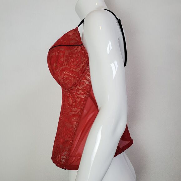 Adore Me Red Corset Bra - Picture 2 of 8